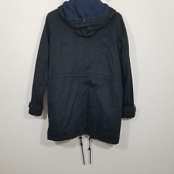 Vince Zip Up Hooded Jacket Black Size S - Picture 6 of 7